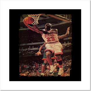 Michael Jordan Dunk Vintage Posters and Art